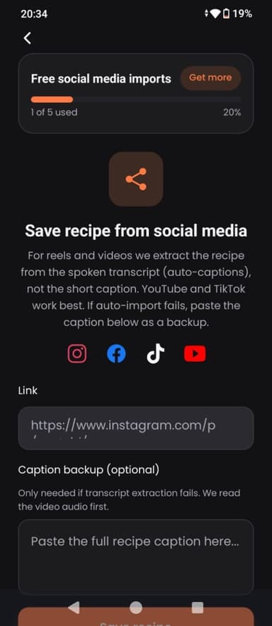 Social import